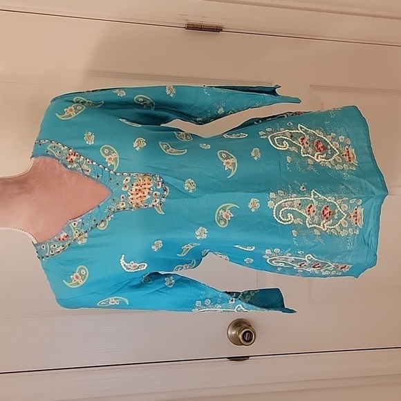 Kaktus Gorgeous Blue Kurti, Size S, NWT! - Picture 1 of 8